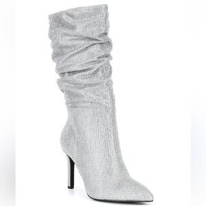 NWT Gianni Bini x Nastia Liukin Kiki Rhinestone Slouchy Pointed Toe Boot